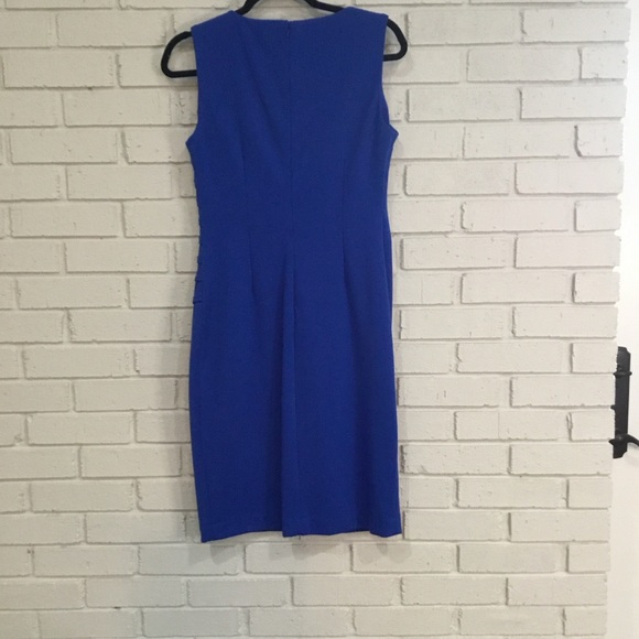 Calvin Klein Dresses & Skirts - Calvin Klein Brilliant Blue Sleeveless Sheath Dress.  Size 6.